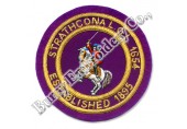 Masonic Regalia Round Shape Hands Embroidery Blazer Badge